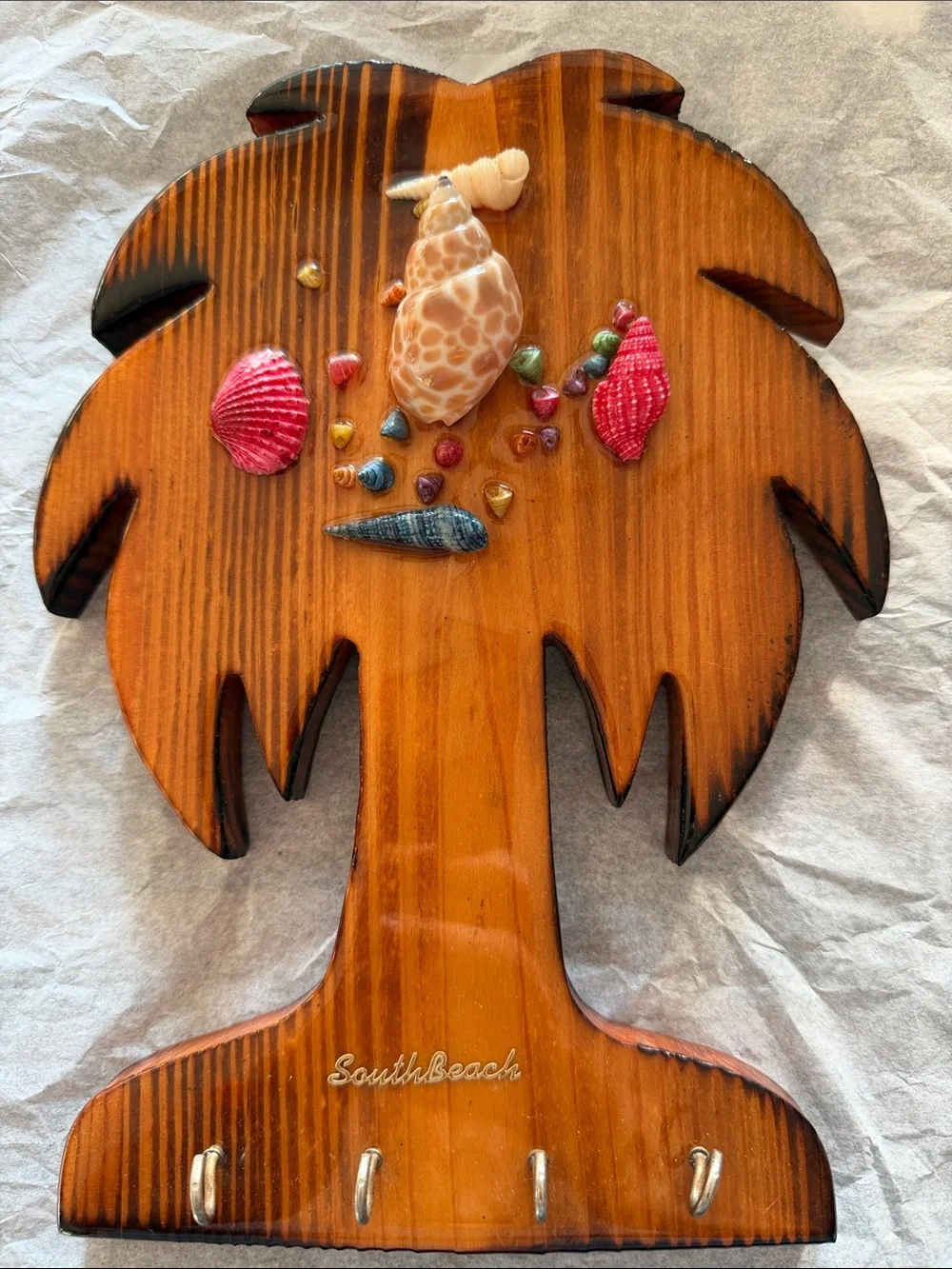 Wall wood Brown Palm Tree Wall Key